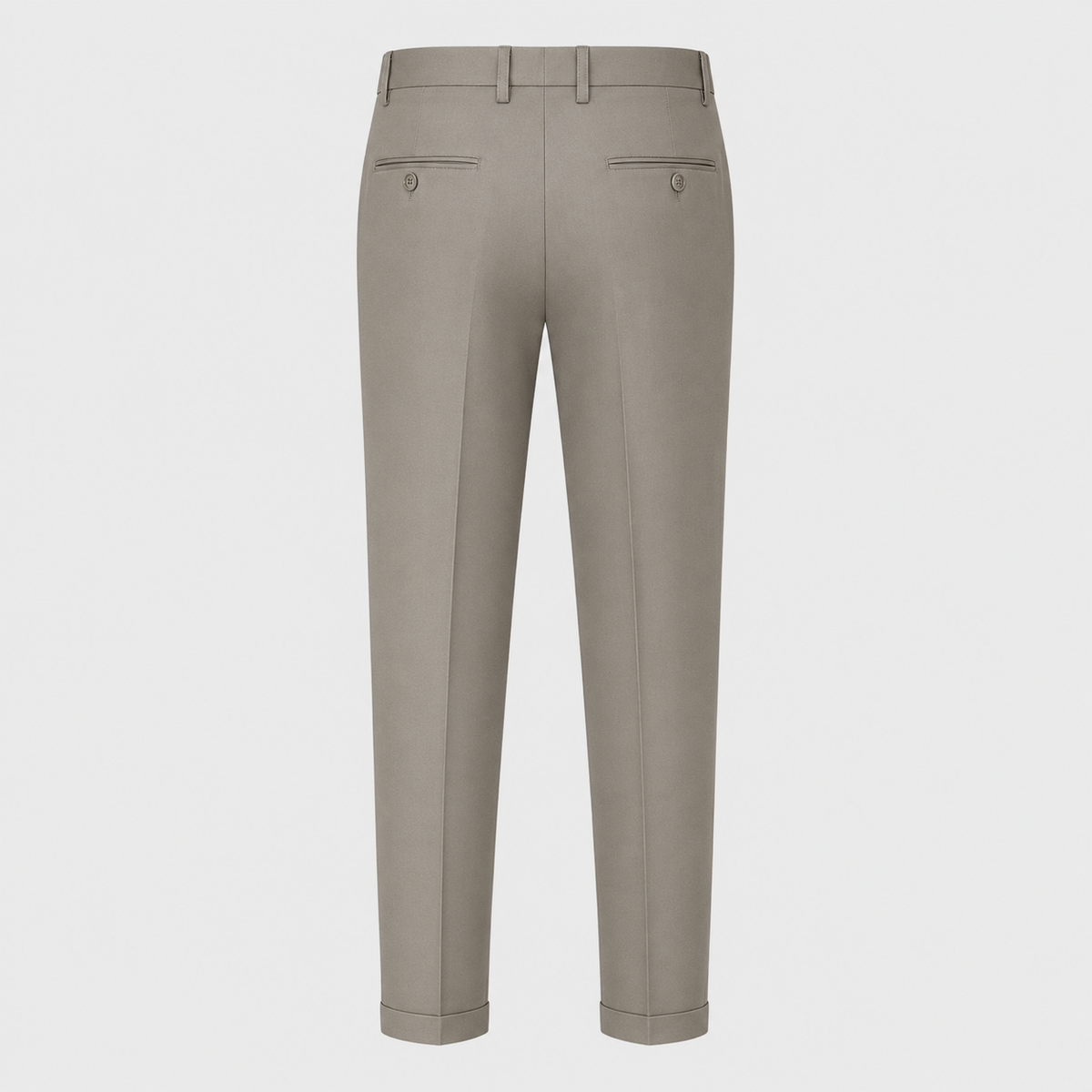 Men's Slim Fit Formal Tailored Trousers Black Canvas
