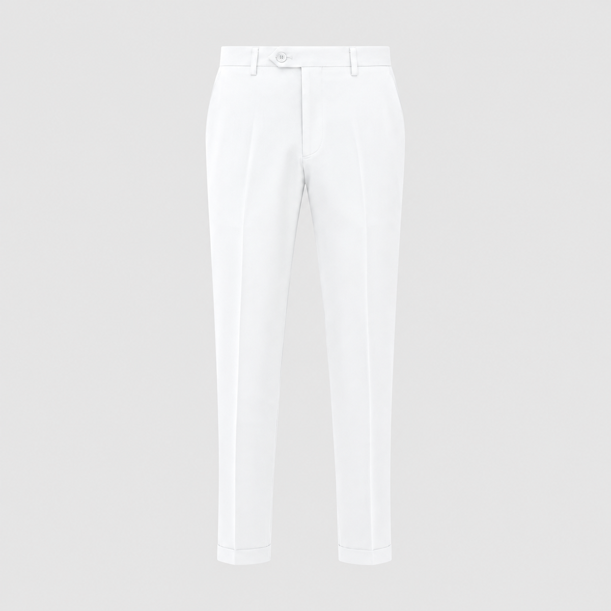 Men's Slim Fit Formal Tailored Trousers Black Canvas