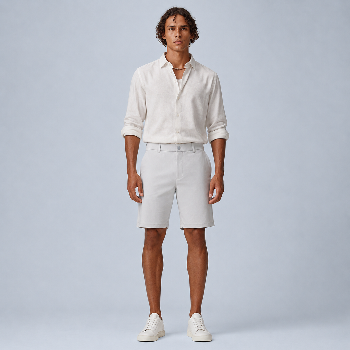 Men's Smart Cargo Shorts Black Canvas