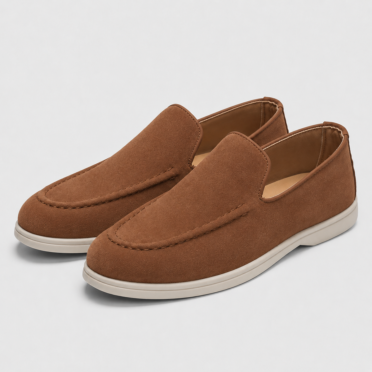 Men's Tassel Loafers Smart Slip-On Shoes Black Canvas