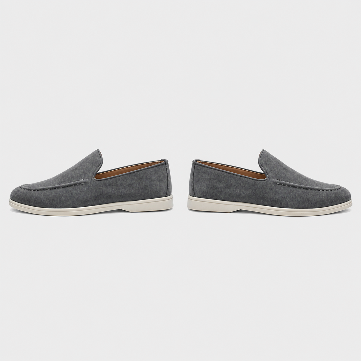 Men's Tassel Loafers Smart Slip-On Shoes Black Canvas
