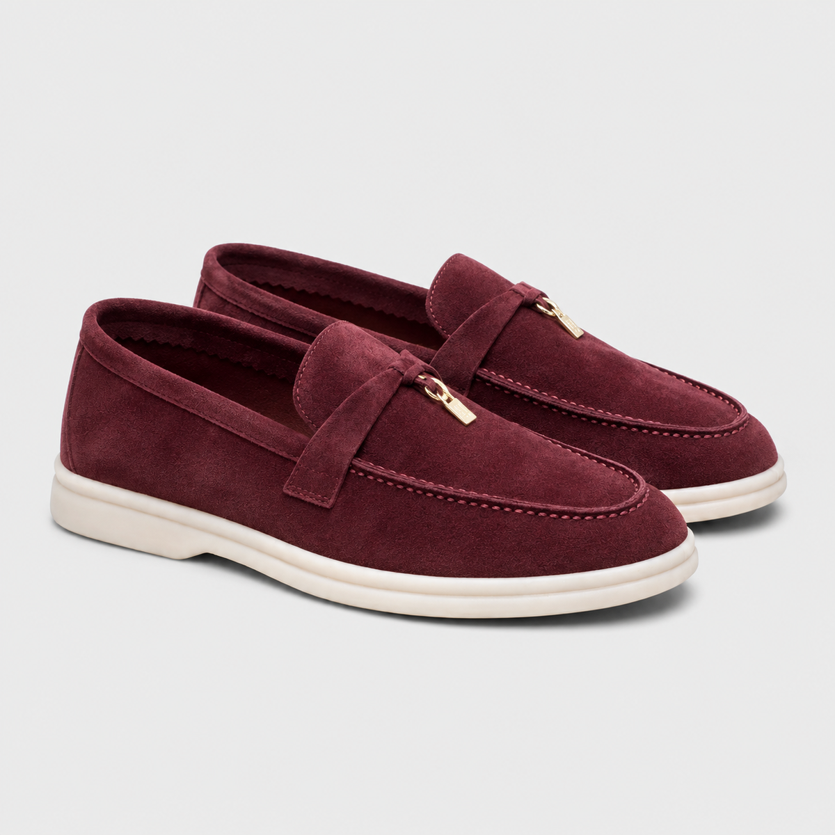 Men's Vintage Flat Moccasins Black Canvas